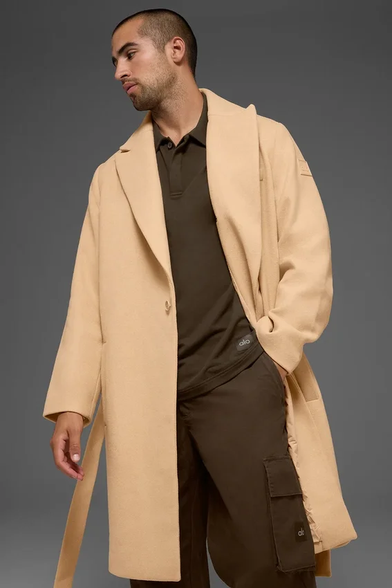 Wool Gameday Overcoat – Camel