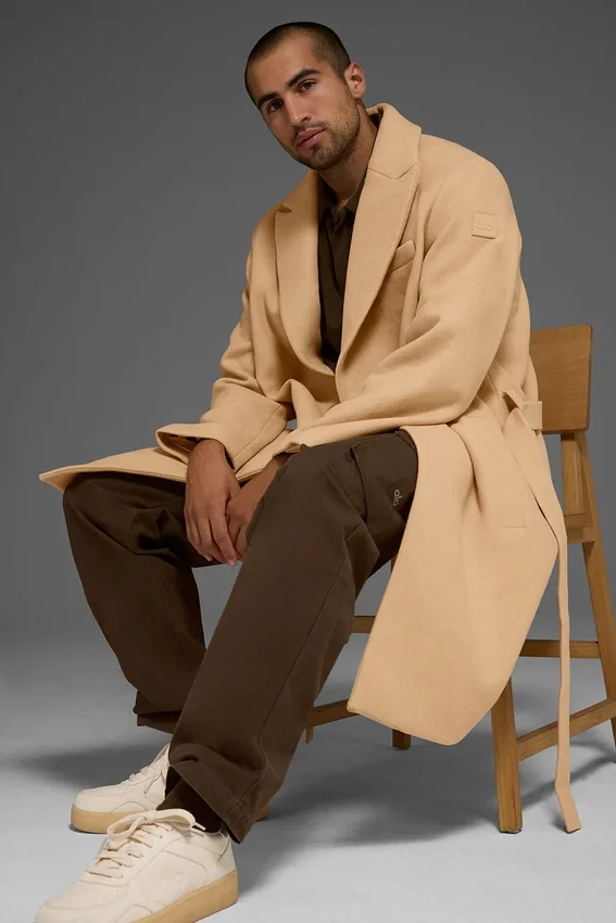 Wool Gameday Overcoat – Camel