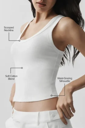 Zeitloses Tanktop – Weiß