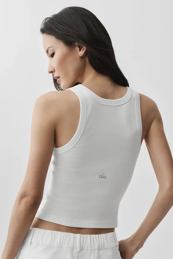 Zeitloses Tanktop – Weiß